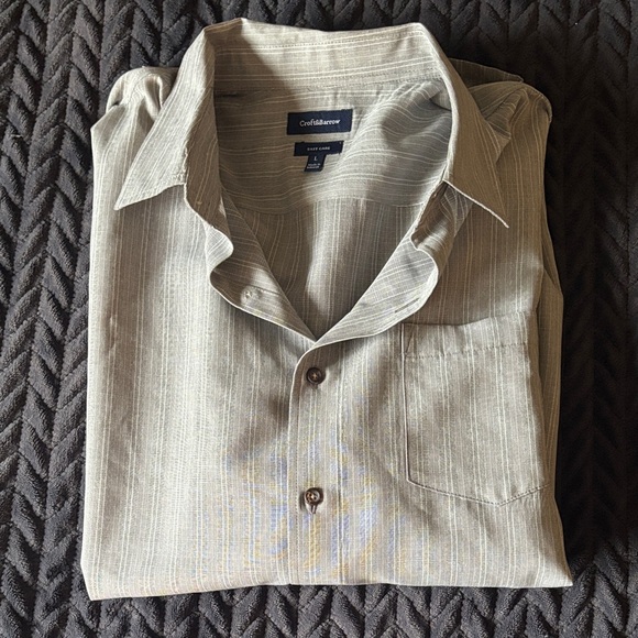 croft & barrow Other - Croft & Barrow Light Gray Casual Button Down Shirt